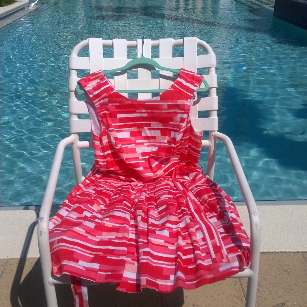 Robbie Bee Cocktail Dress - Red, Pink, and White